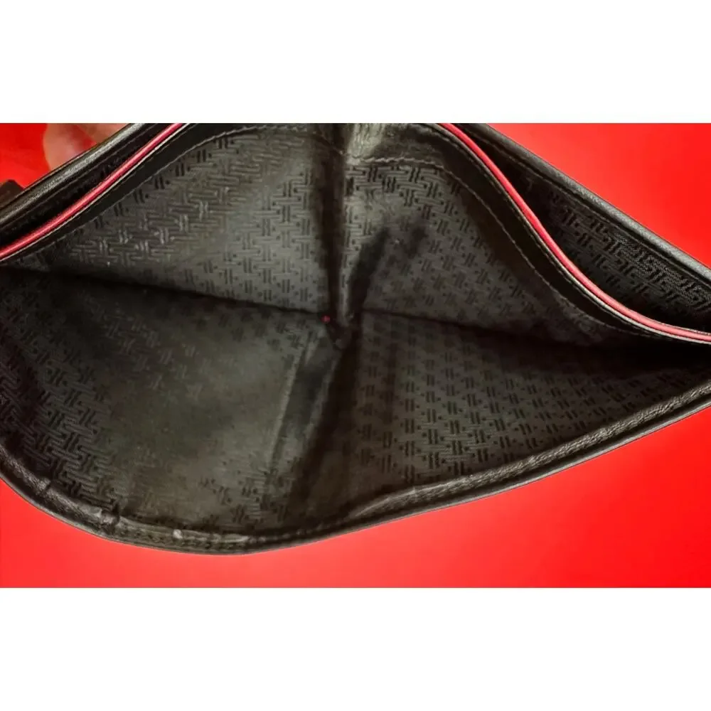 Tumi Men's Black Soft Leather Bi Fold Card Holder Wallet